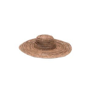 IBELIEV Wide Brim Woven Sun Hat Women BROWN Caps & Hats